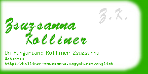 zsuzsanna kolliner business card